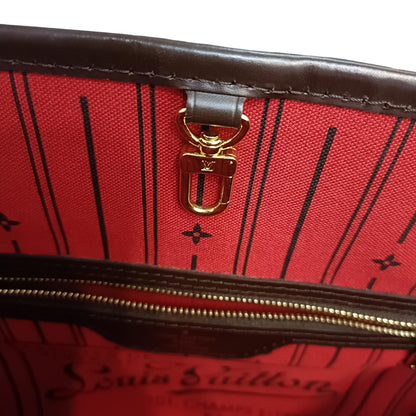 Louis-Vuitton Neverfull PM Damier Ebene Canvas Brown