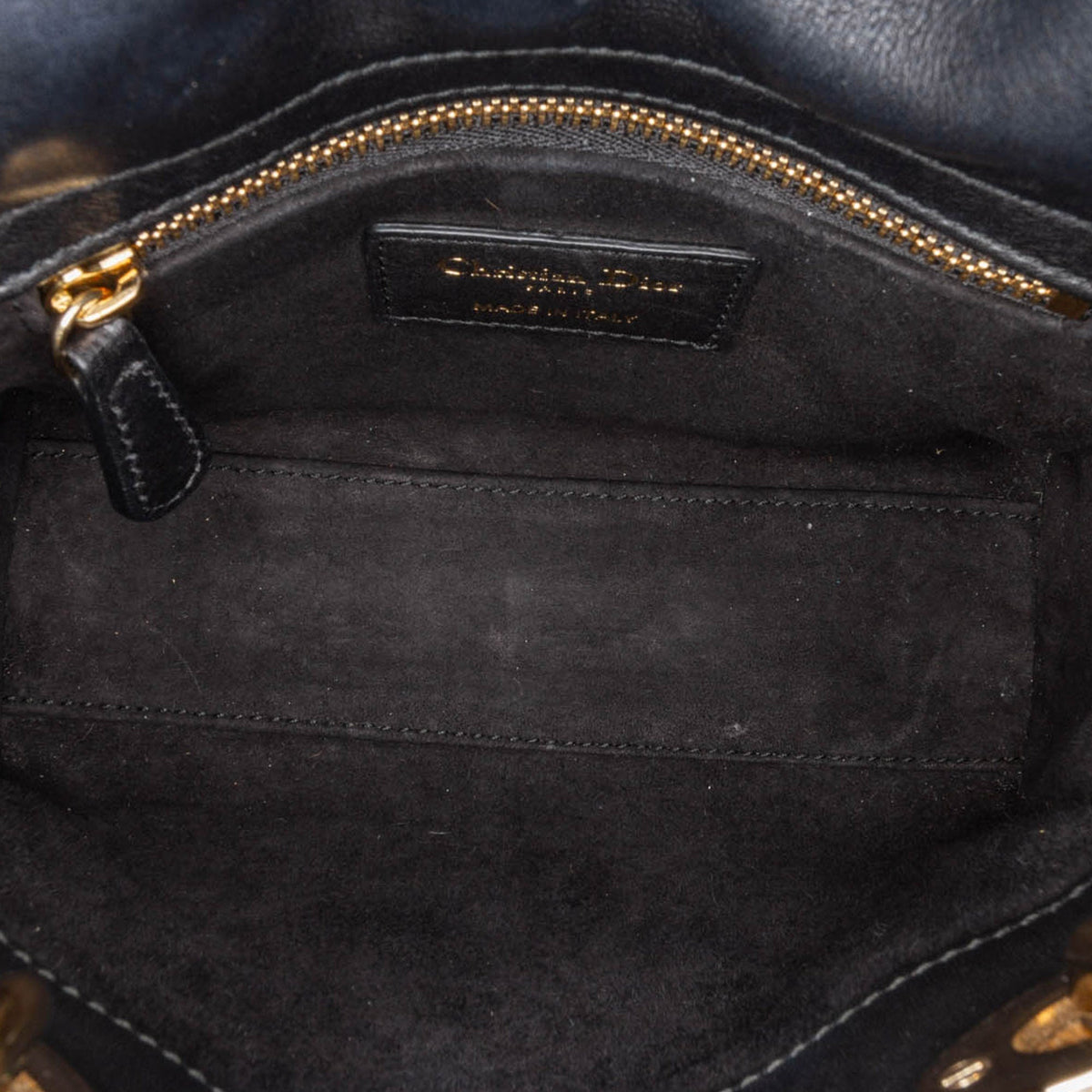 Mini Calfskin Embroidered Lady Dior