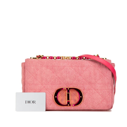 Medium Denim Macrocannage Caro Bag