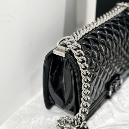 Chanel leboy patent leather bag