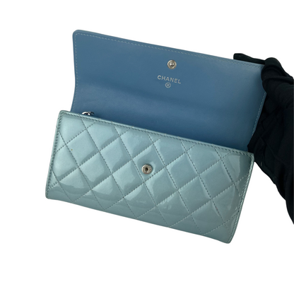 Wallet Patent Blue SHW