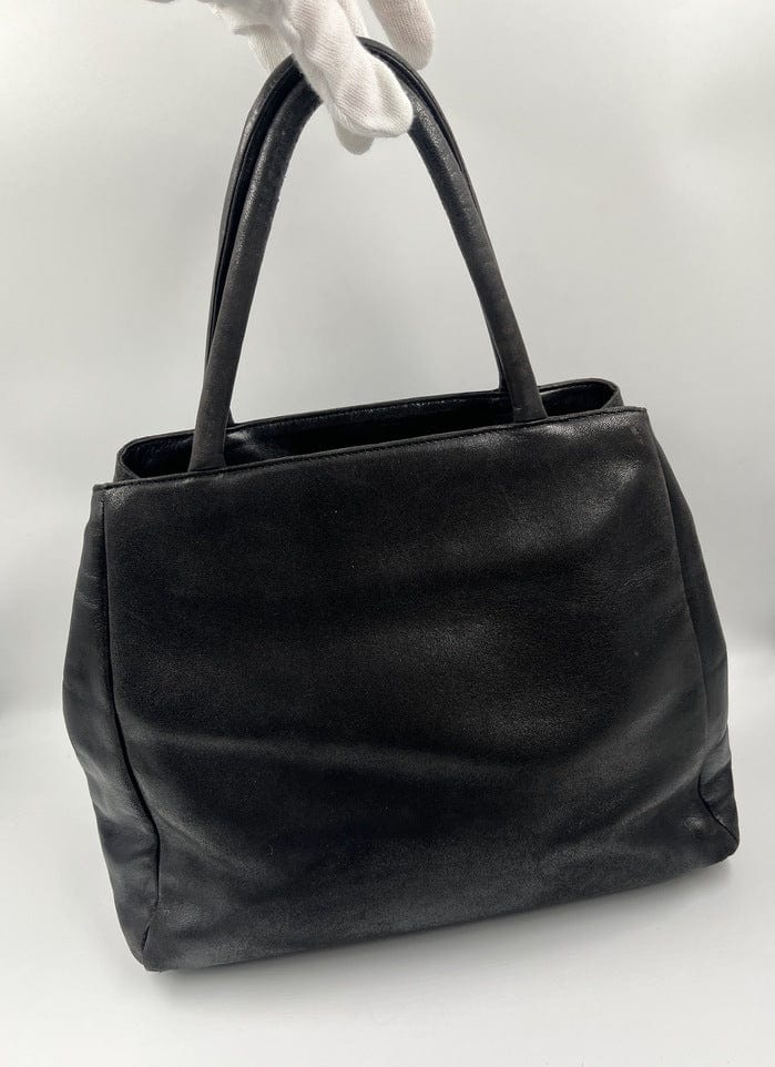 Prada Black Leather Tote