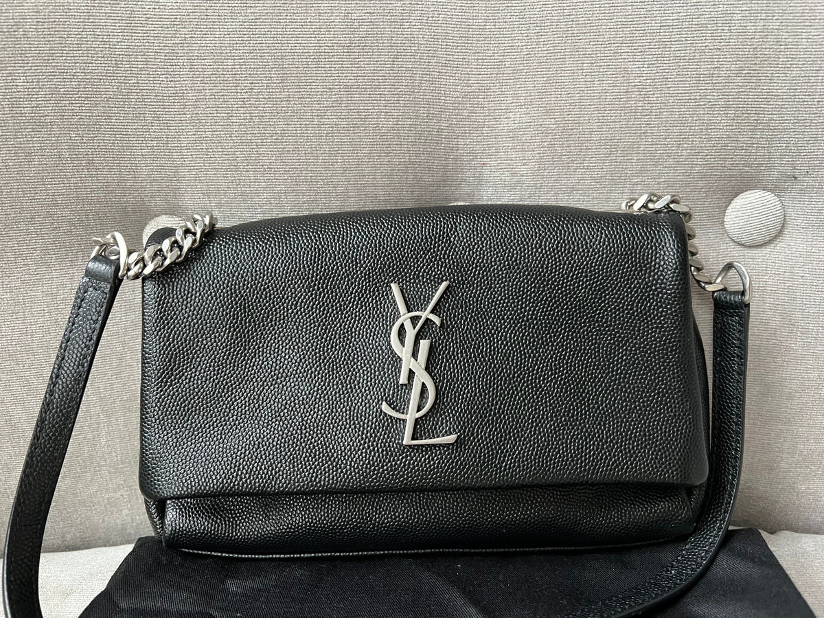 Yves Saint Laurent (YSL) Black Grain de Poudre Mini West Hollywood