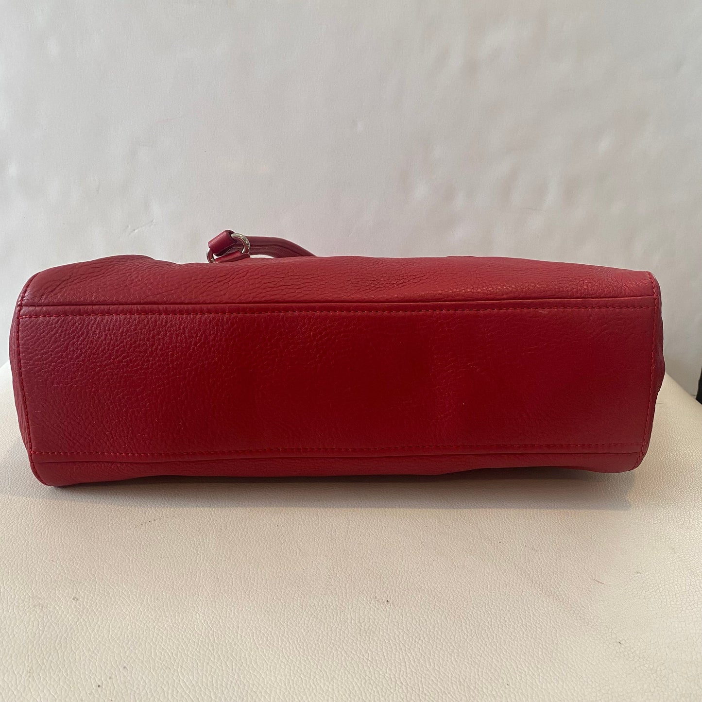 Prada Semitracolla Vitello Daino Rosso Deer Calf Half Strap Bag