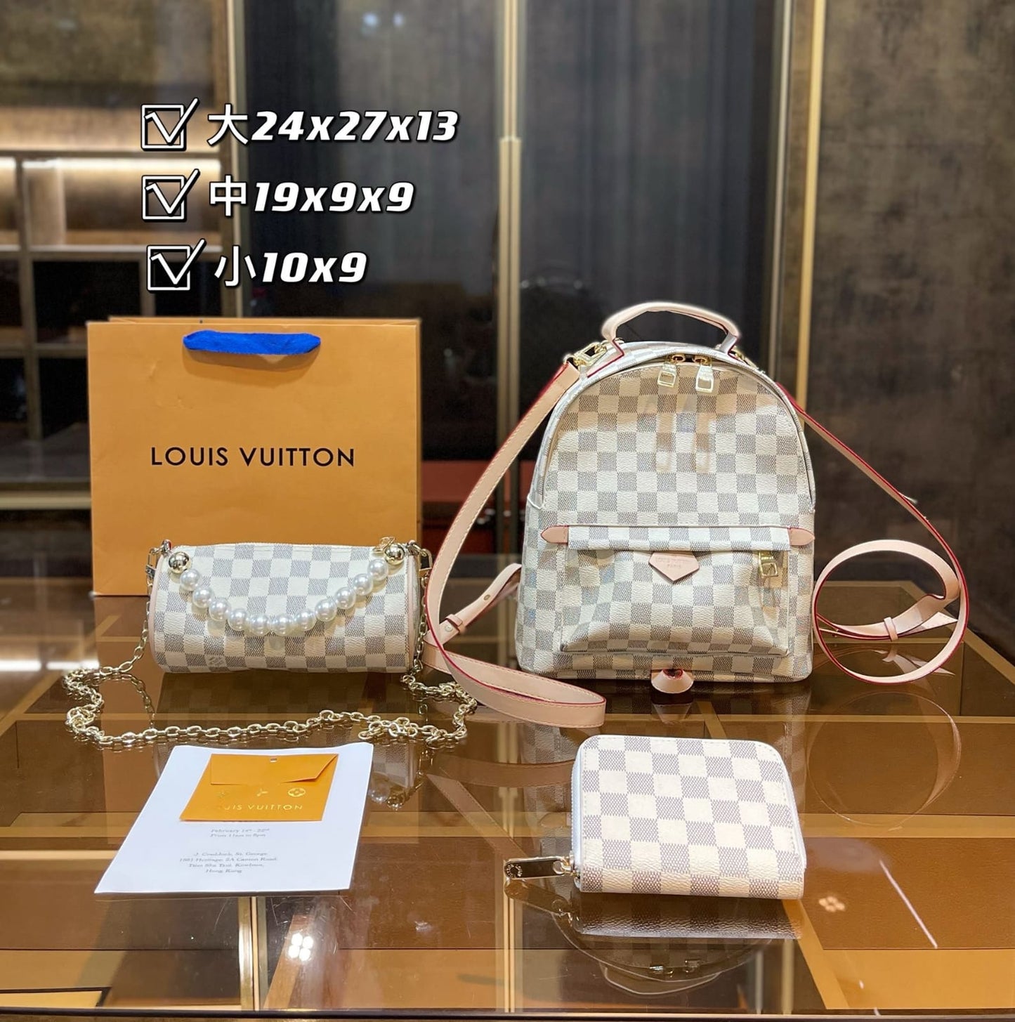 Louis Vuitton Palm Springs Pm Backpack sets