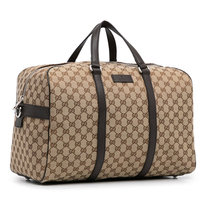 Gucci Travel Bag Brown GG Canvas