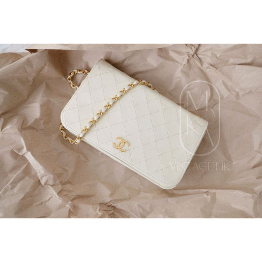 Chanel vintage quilted single flap bag