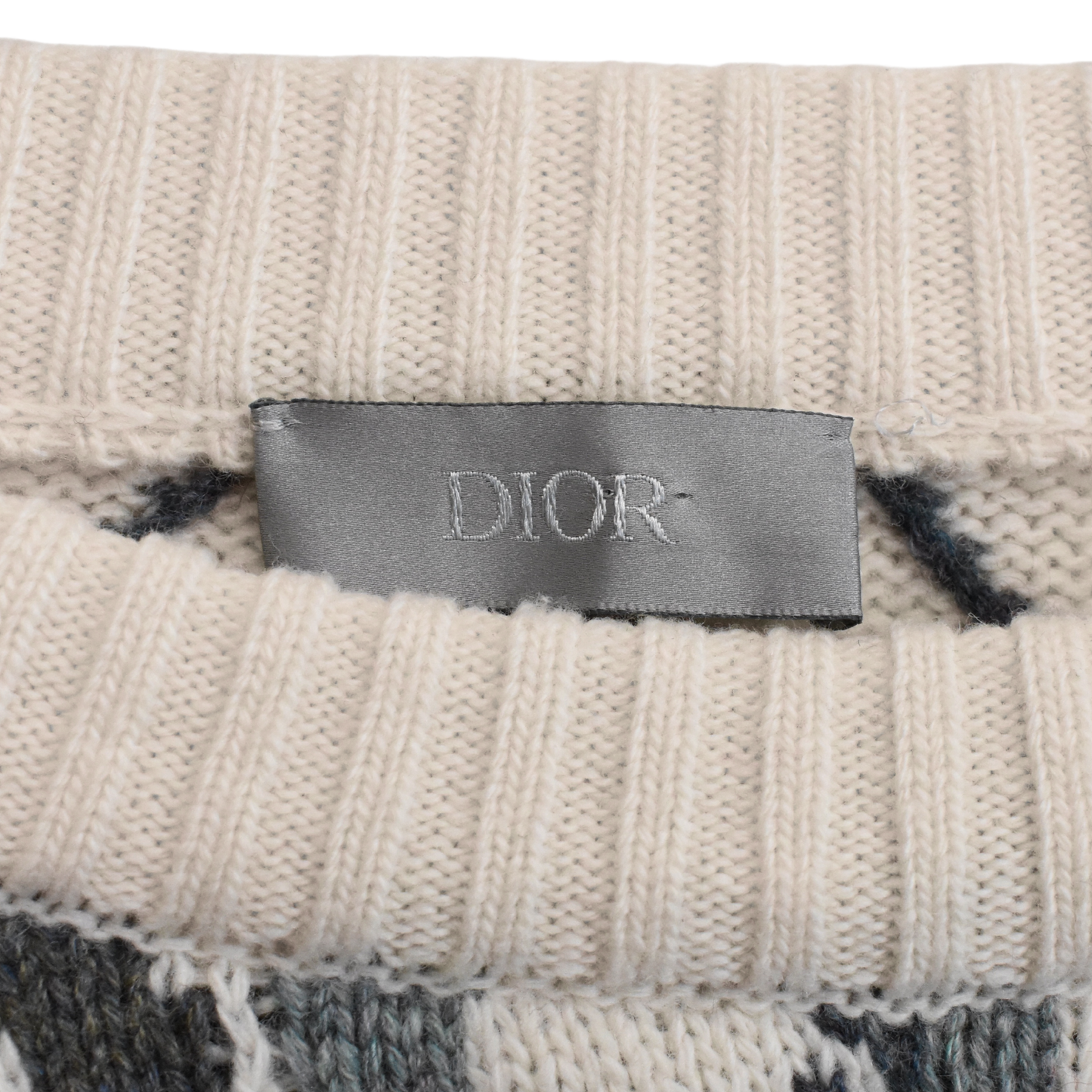 Christian Dior 'CD Argyle' Sweater - Men's L