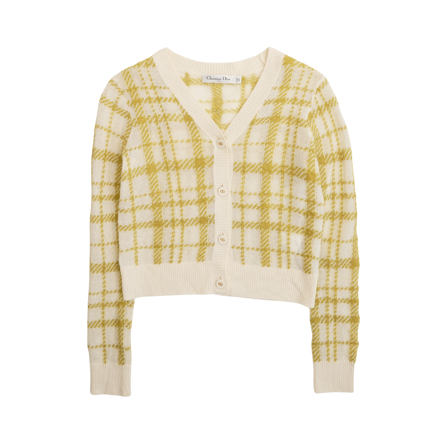 Christian Dior Plaid Cardigan - Women's 4