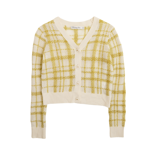 Christian Dior Plaid Cardigan - Women's 4