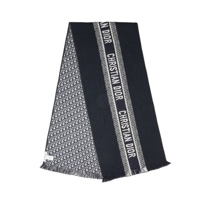 Christian Dior 'Bicolor Oblique' Reversible Scarf