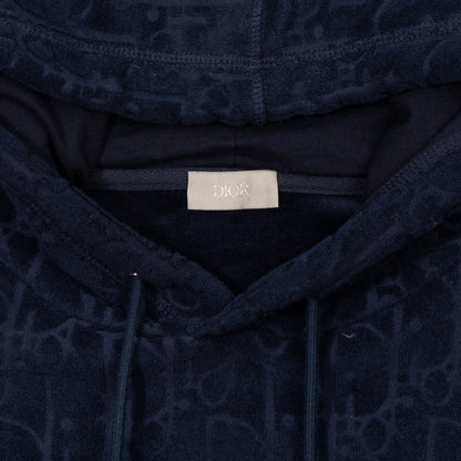 Christian Dior 'Oblique Monogram' Terry Cloth Hoodie - Men's S