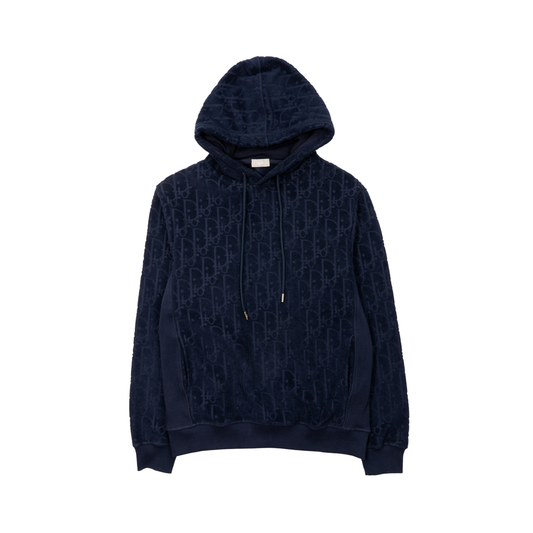 Christian Dior 'Oblique Monogram' Terry Cloth Hoodie - Men's S