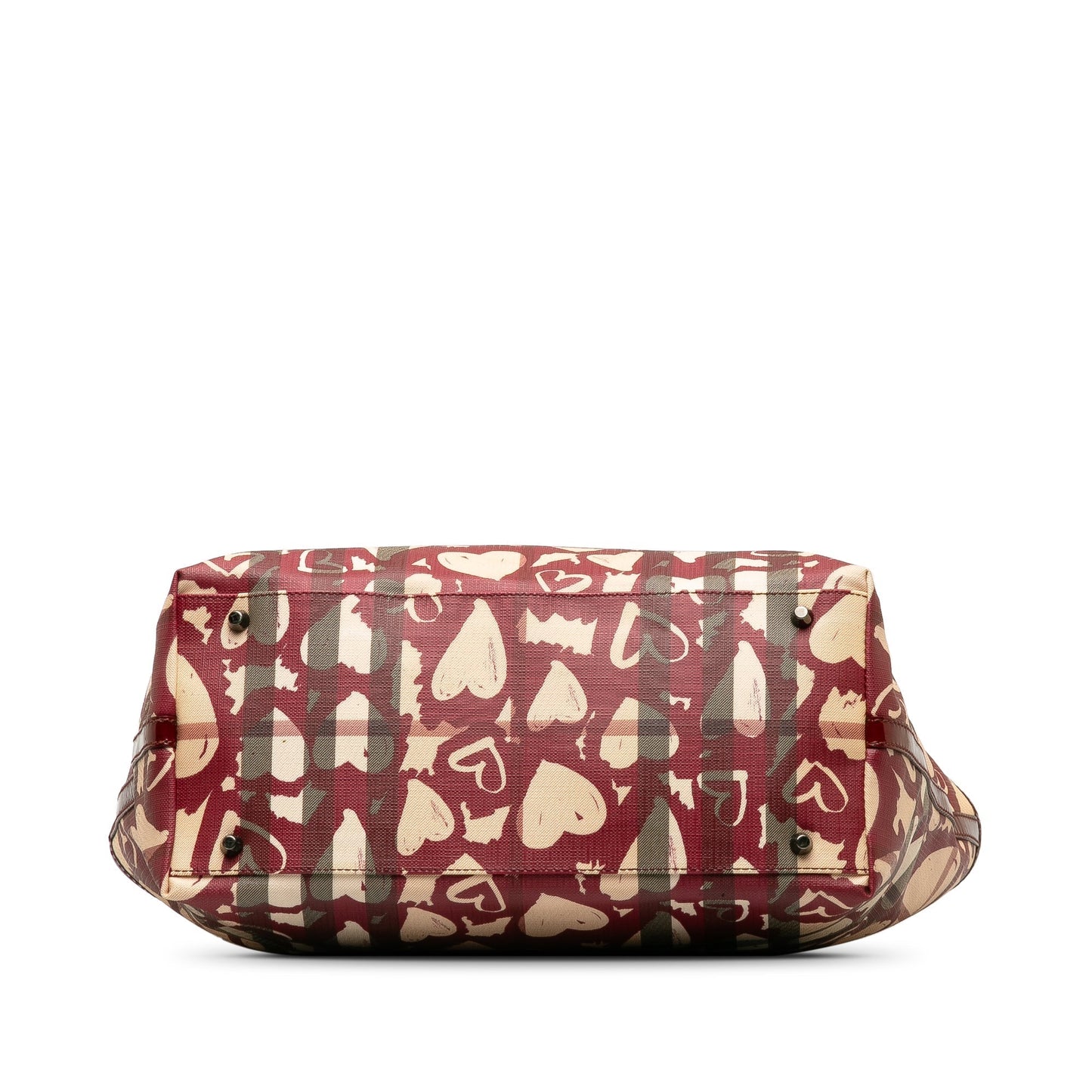 Burberry Super Nova Check Hearts Tote Tote Bag