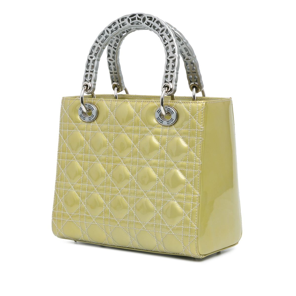Limited Edition Medium Patent Cannage Lady Dior
