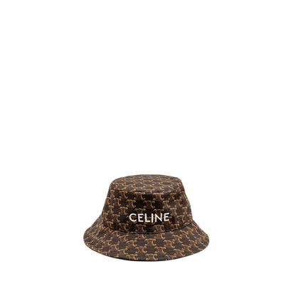 Celine Size M Triomphe Monogram Bucket Hat