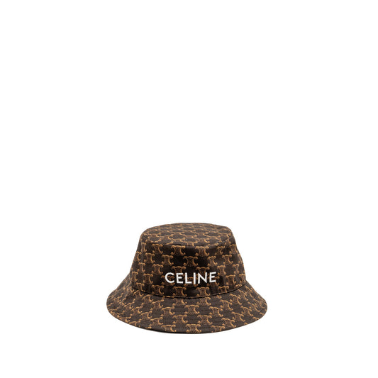 Celine Size M Triomphe Monogram Bucket Hat