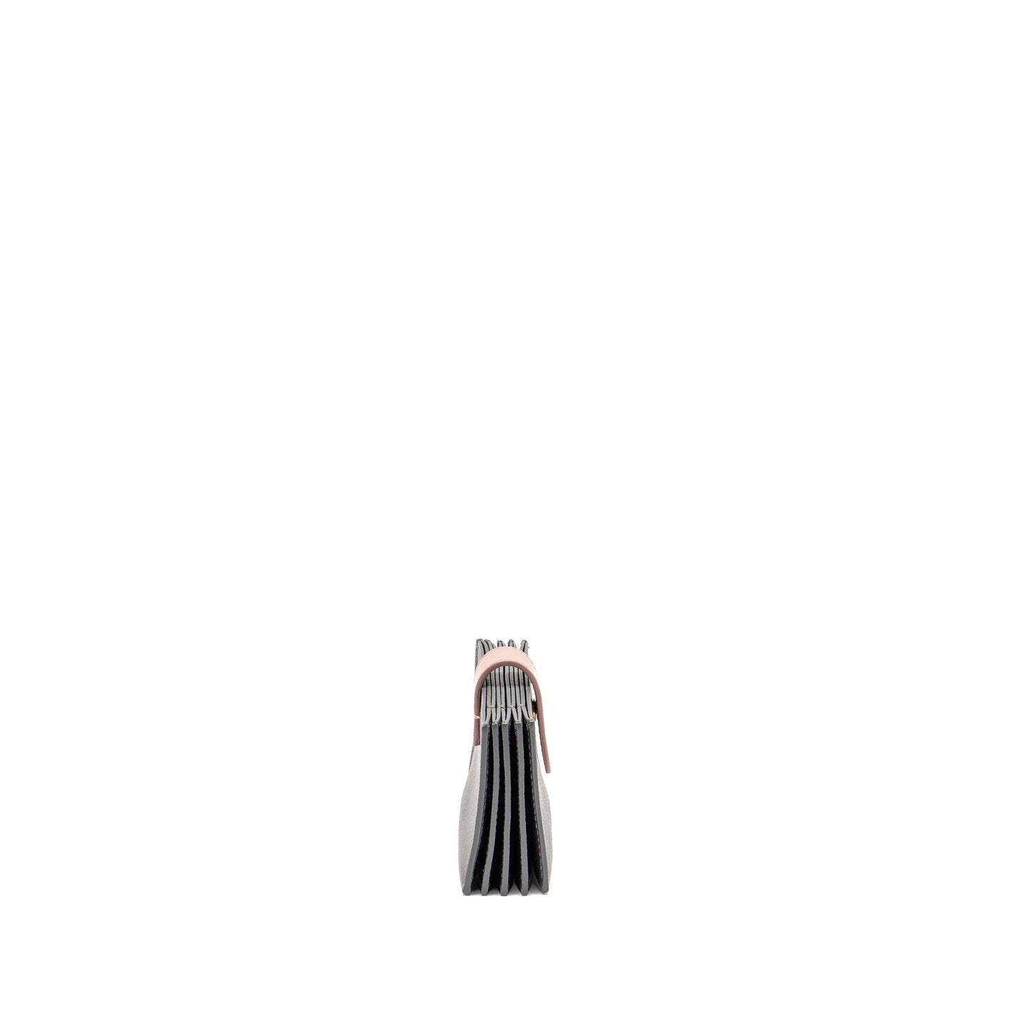 Celine Accordeon Card Holder Calfskin Pink/Grey GHW