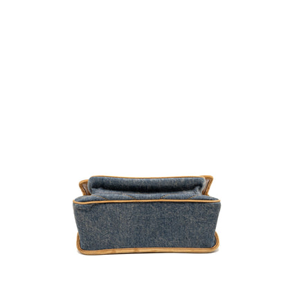 Saint Laurent/YSL Niki Shoulder bag Denim Blue/ CINNAMON GHW