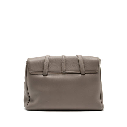 Celine Medium Soft 16 Bag Grained Calfskin Grey GHW