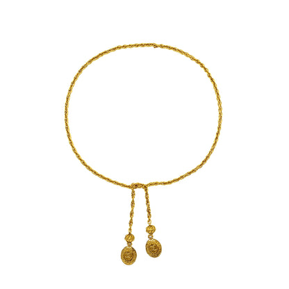 Chanel Vintage Chain Belt/Long Necklace Gold Tone