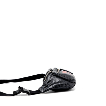 Balenciaga Europa Belt Bag Calfskin Black/Red SHW
