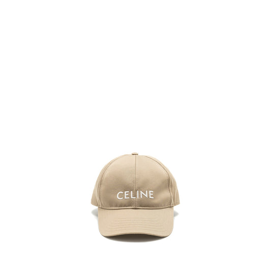 Celine Size M Baseball Cap Dark Champagne