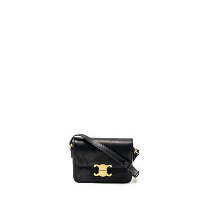 Celine Teen Triomphe Bag Calfskin Black GHW