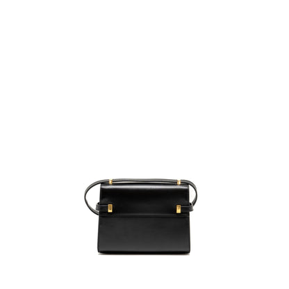 Saint Laurent Mini Manhattan Shoulder Bag Calfskin Black GHW