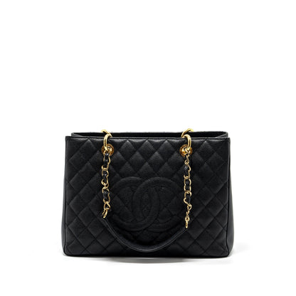 Chanel grand shopping tote bag caviar Black GHW