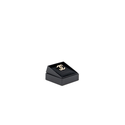 Chanel CC Logo Brooch Metal/Strass Silver Tone