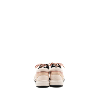 Chanel size 38 cc logo sneaker pink / multicolour