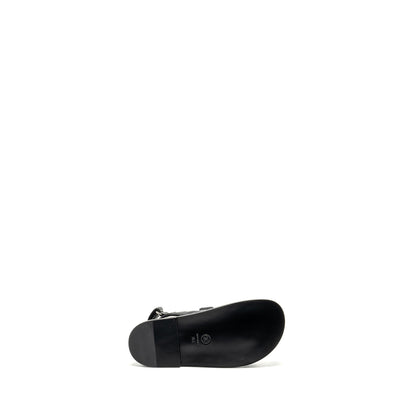 Chanel Size 36 Dad Sandals Lambskin So Black