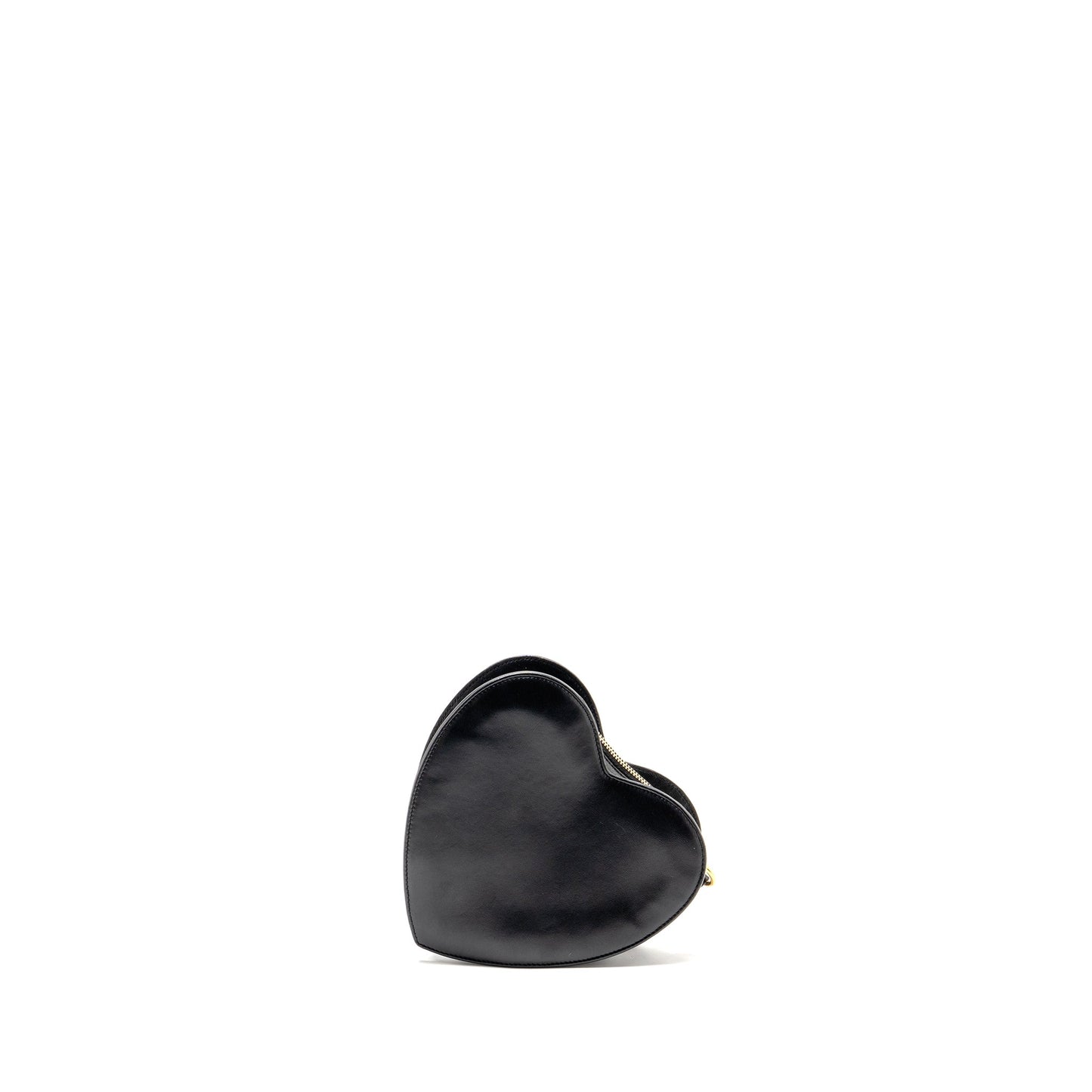 Saint Laurent/YSL Love Heart Clutch Lambskin Black GHW