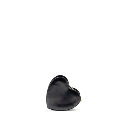 Saint Laurent/YSL Love Heart Clutch Lambskin Black GHW