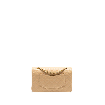Chanel Medium Classic Double Flap Bag Caviar Beige GHW