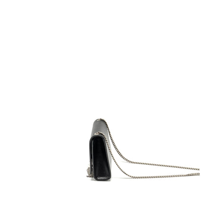 SAINT LAURENT /YSL Kate Medium Chain Bag With Tassel Calfskin Black SHW