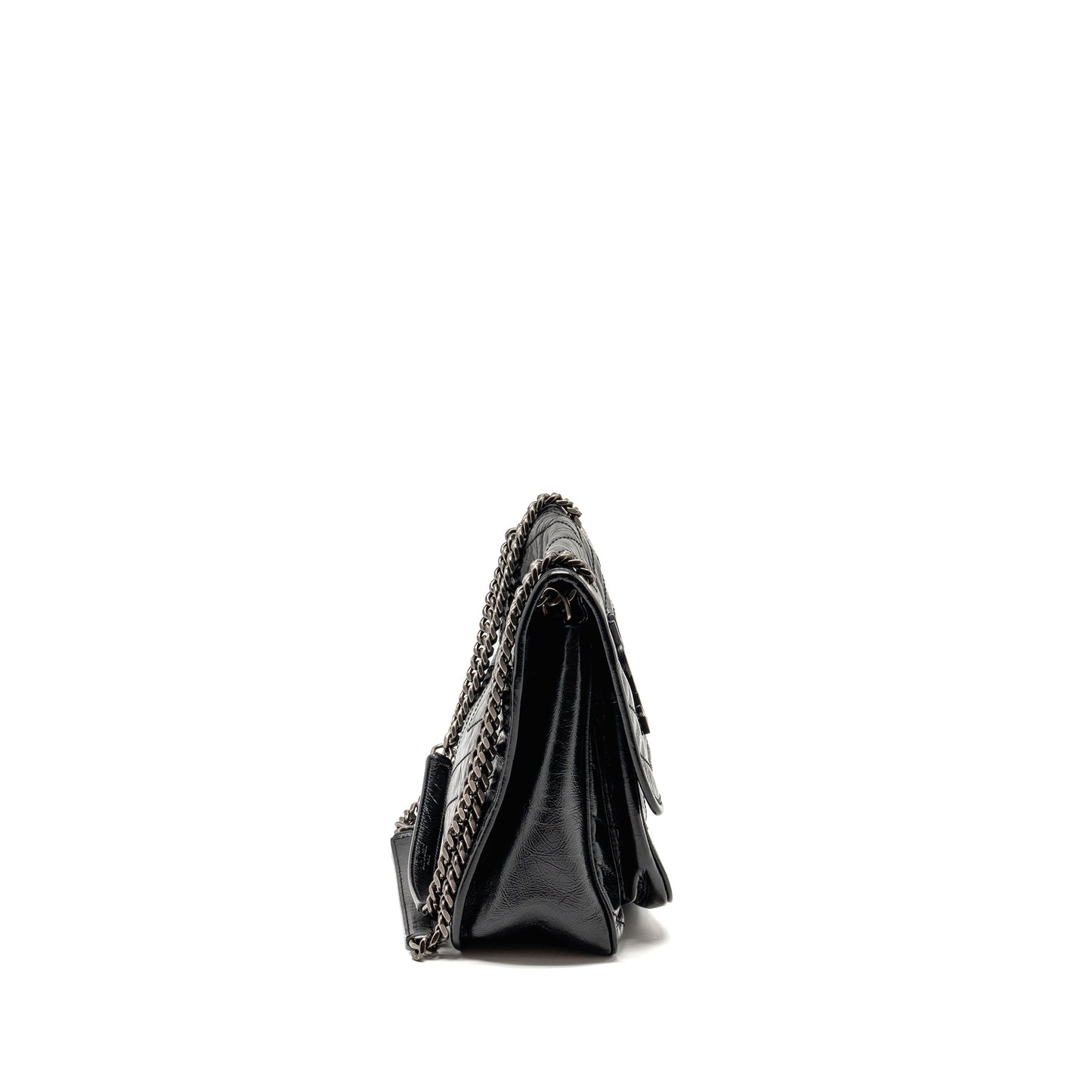 Saint Laurent/YSL Medium Niki Chain Bag Vintage Calfskin Black SHW