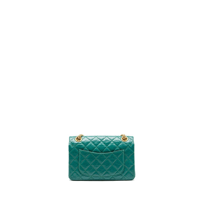 Chanel Mini 2.55 Reissue Flap Bag Calfskin Green GHW