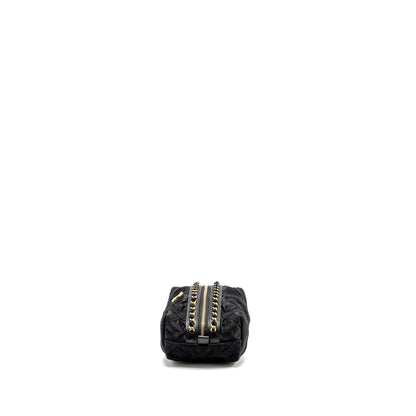 Chanel 22p Travel Pouch With Sleep Mask Nylon Black GHW