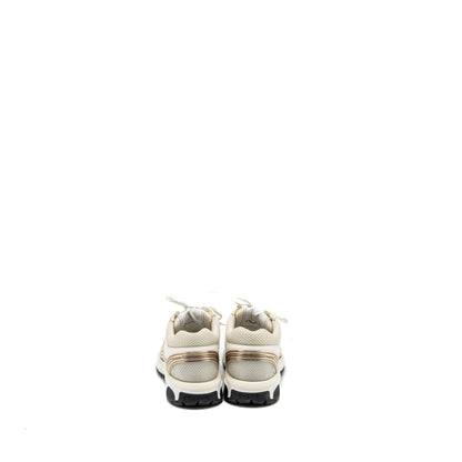 Chanel Size 37.5 Metallic Trainer/Sneaker Gold/Silver