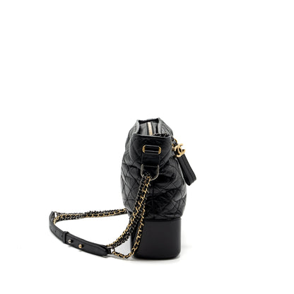 Chanel Maxi Gabrielle Hobo Bag Calfskin Black Multicolour Hardware