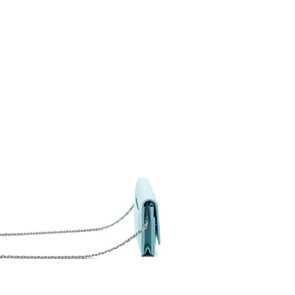 Chanel Classic Wallet On Chain Lambskin Light Blue SHW