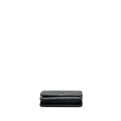 Chanel Classic Wallet on Chain Lambskin Black SHW