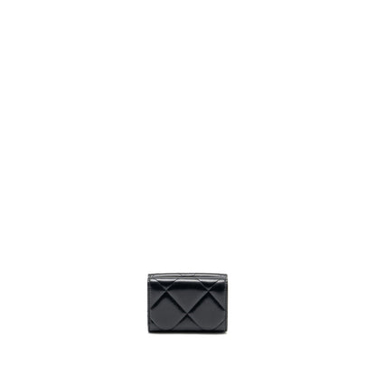 Chanel 19 compact wallet lambskin black GHW (microchip)