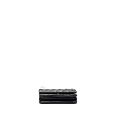 Chanel Classic Wallet on Chain Caviar Black SHW (Microchip)