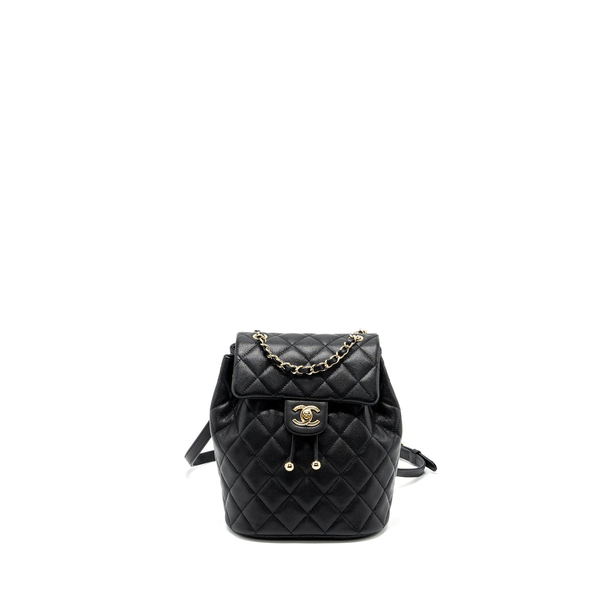 Chanel 23s mini Backpack Caviar Black LGHW (Microchip)