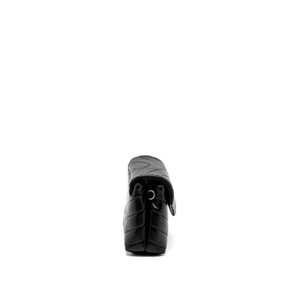 Saint Laurent LouLou Toy Strap Bag Calfskin Black SHW