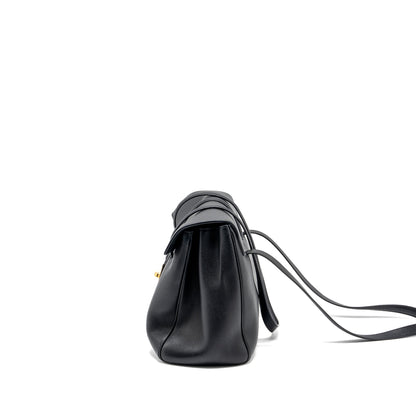 Celine Medium Soft 16 Bag Grained Calfskin Black GHW
