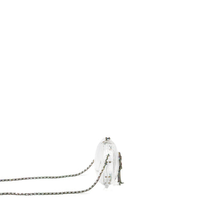 Chanel 18s Evening Bag with Detail Chains Embellished Acrylic Multicolour Hardware